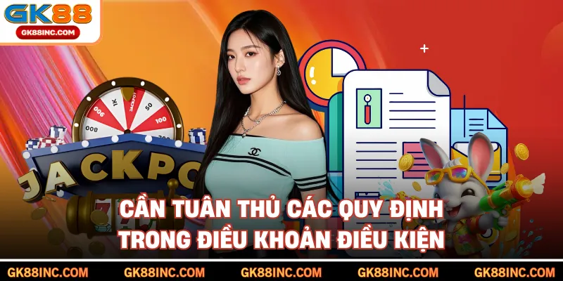 Cần tuân thủ các quy định trong điều khoản điều kiện